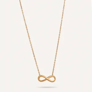 Keira Infinity Symbol Pendant Necklace In Gold-Tone