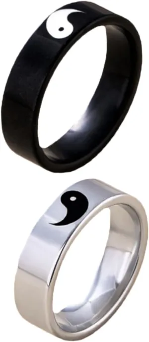 LIFKOME Couples Ring Sets Dainty Matching Rings for Men and Women Unique Present