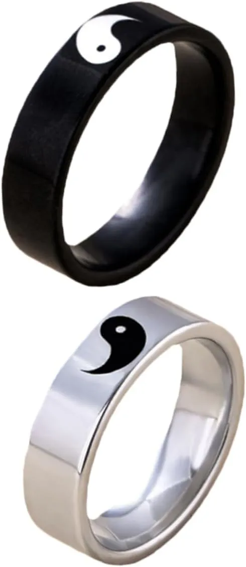 LIFKOME Couples Ring Sets Dainty Matching Rings for Men and Women Unique Present
