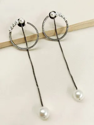 Lita White American Diamond Earrings