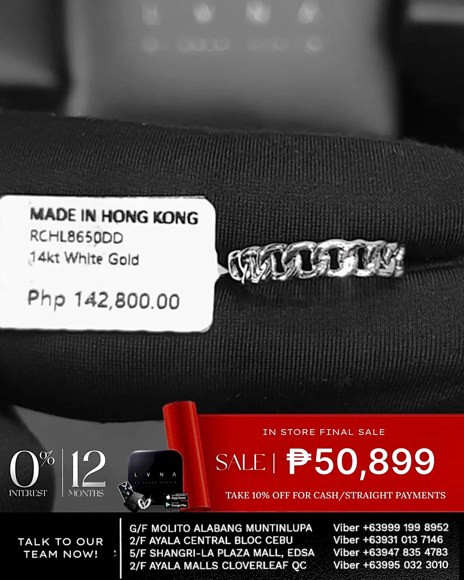#LVNA2024 | #ThePromise | Half Eternity Infinity Chain Wedding Ring 14kt