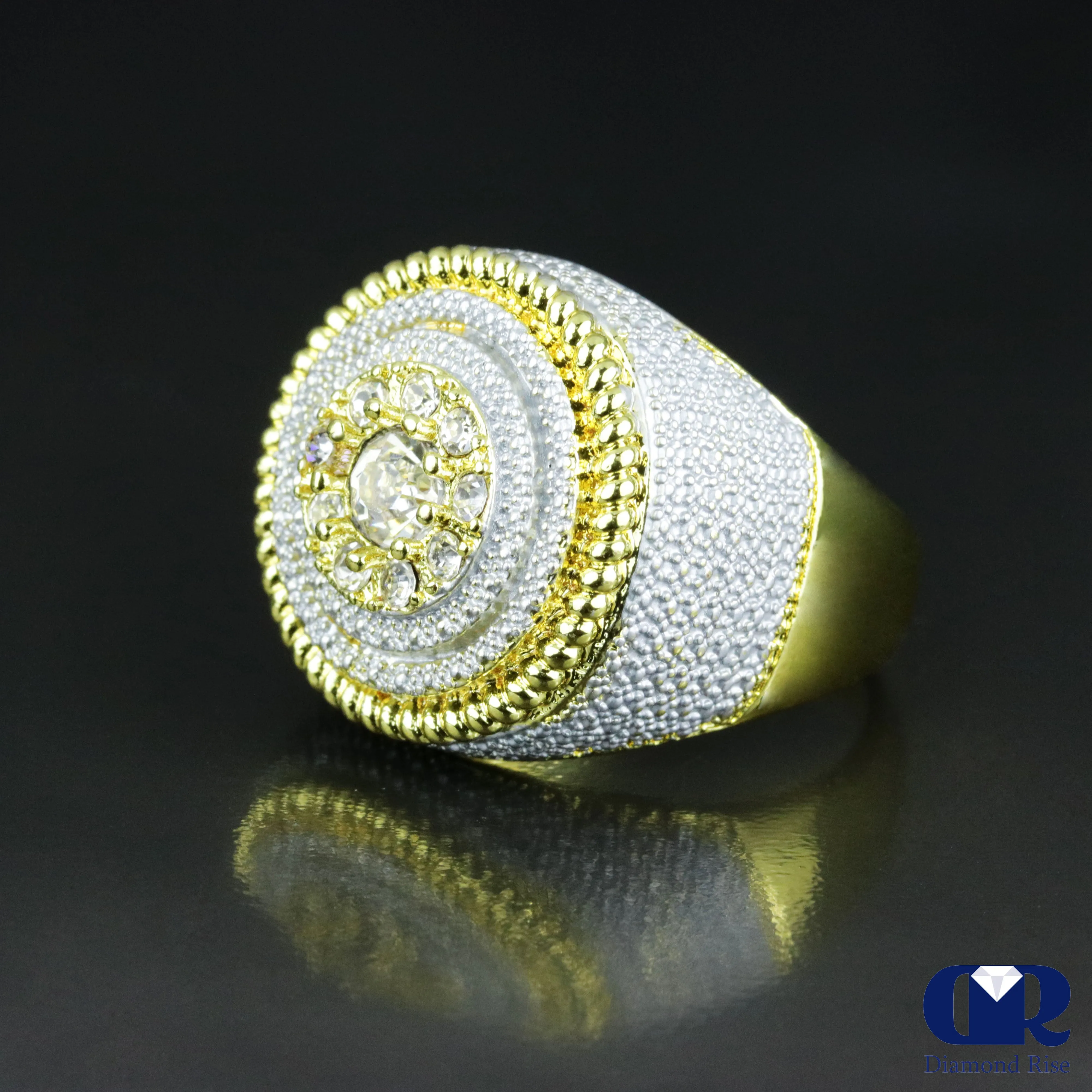 Men's Diamond Pinky Ring In 14K Gold