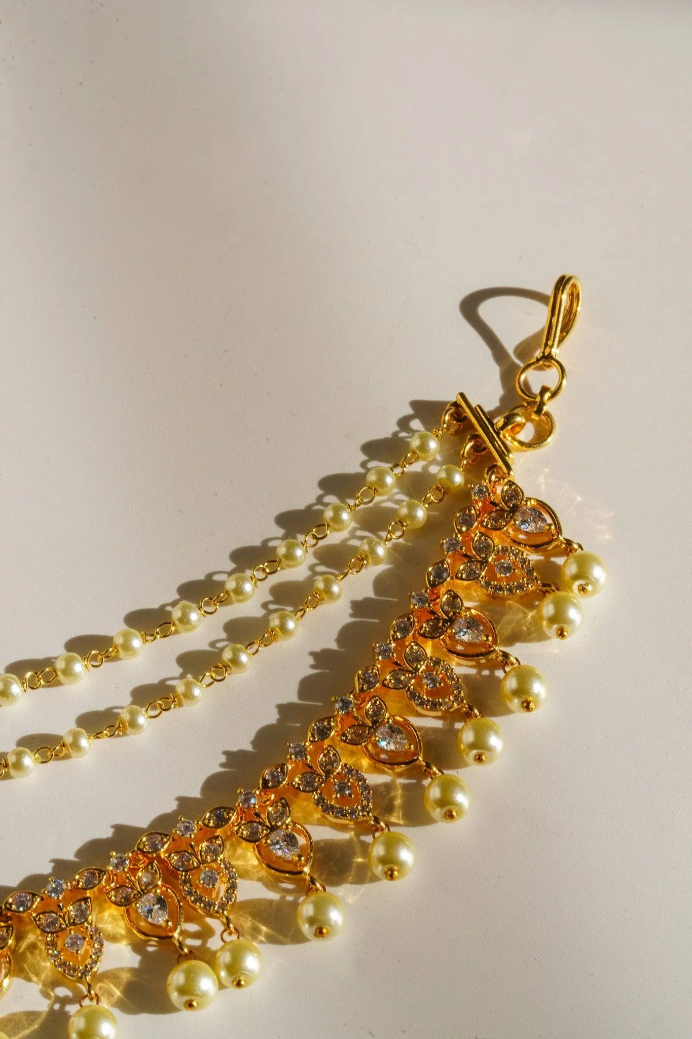 Mihika - Diamanté Accent AD Ear Chains (Set of 2)