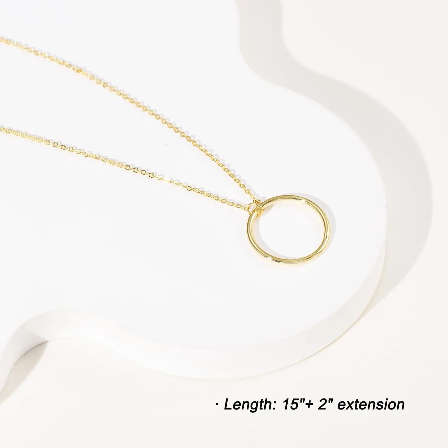 MOLEVY Choker Necklace for Women 14k Gold Plated Necklaces Silver Necklace Dainty Chain Necklaces Shiny Cross Circle Beads Rope Gold Paperclip Chain Necklace Everyday Jewelry Gift