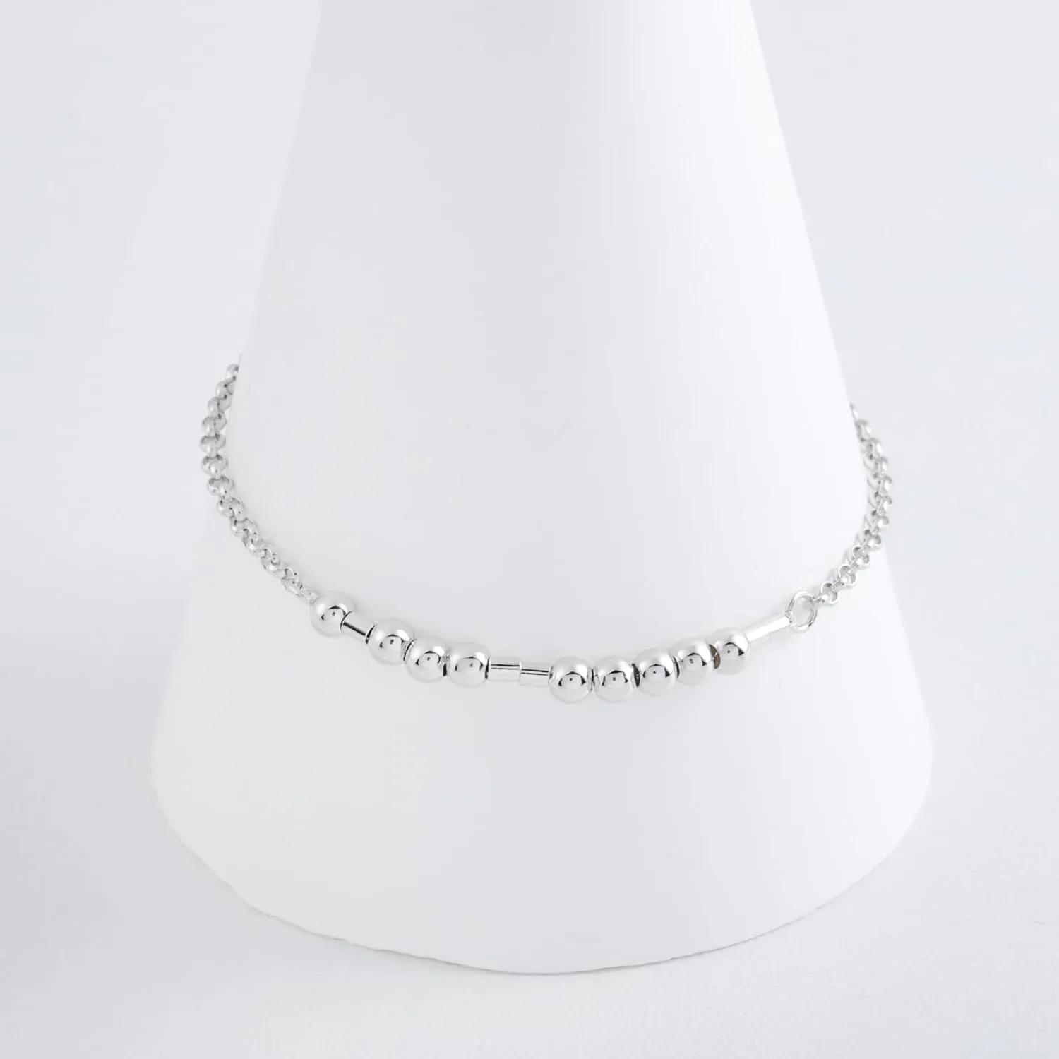 Morse Code Bracelet for Women - 925 Sterling Silver Inspirational Bracelets Adjustable Morse Code Bracelets Charm Jewelry Birthday Gifts Christmas Gifts