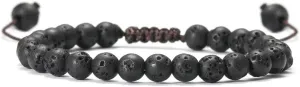 Natural Stone Braided Bracelet Men's Natural Stone Black Onyx Bracelet Handmade Bracelet Yoga