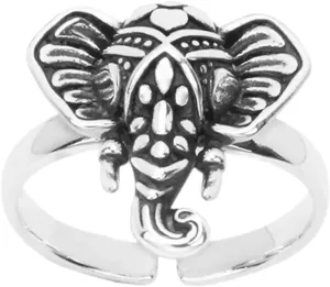 NOLITOY Adjustable Elephant Ring Jewelry for Women Animal Ring Aesthetic Design Vintage Style