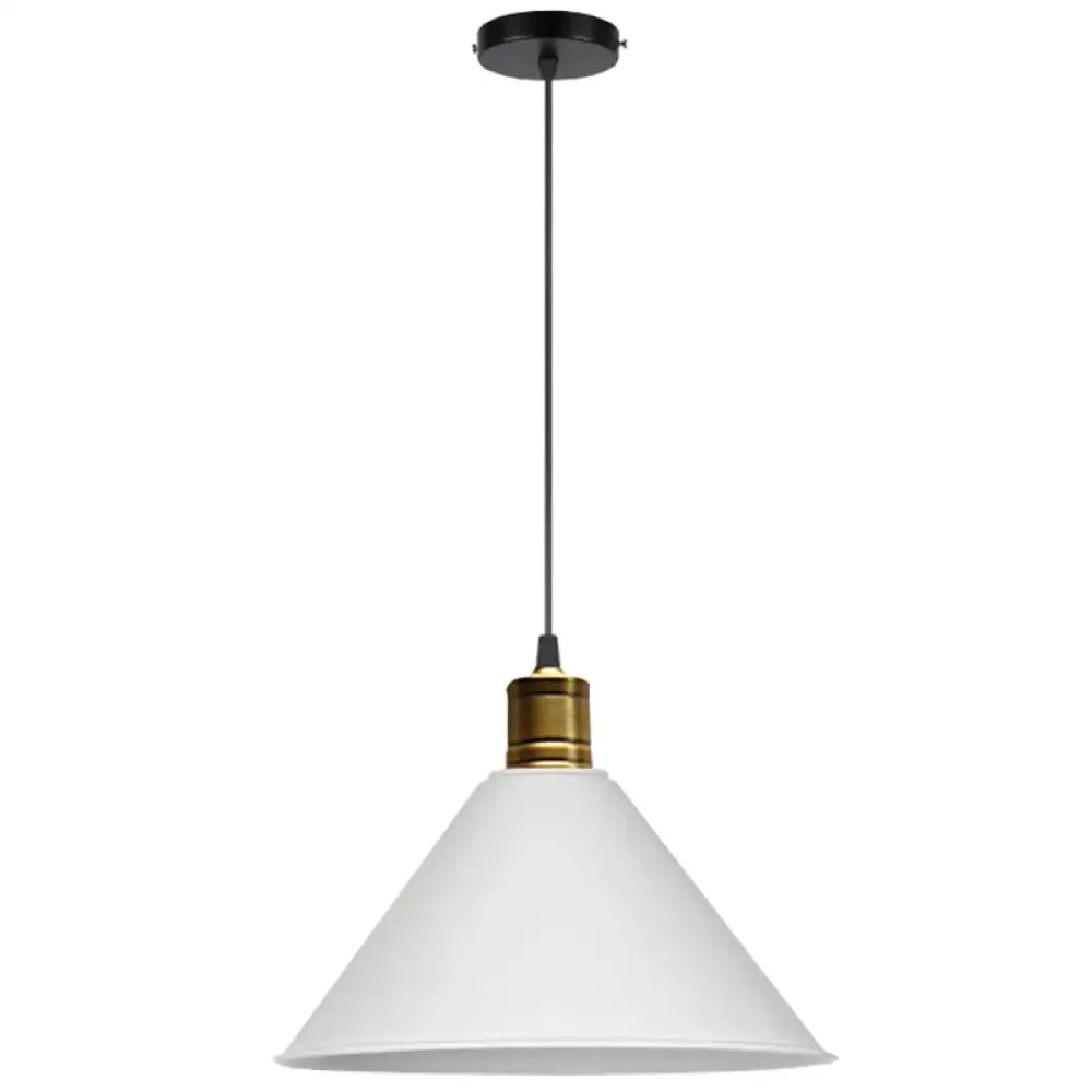 Nordic Modern Metal Tapered Hanging Light - Stylish 1-Light Restaurant Ceiling Pendant Lamp
