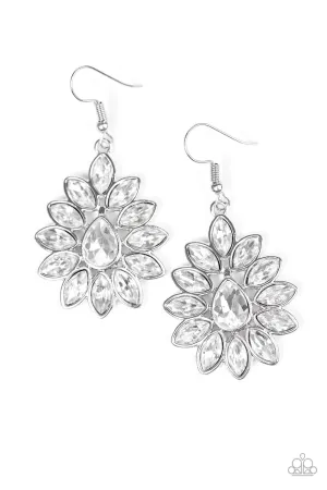 Paparazzi Earring ~ Sparkle On Command - White
