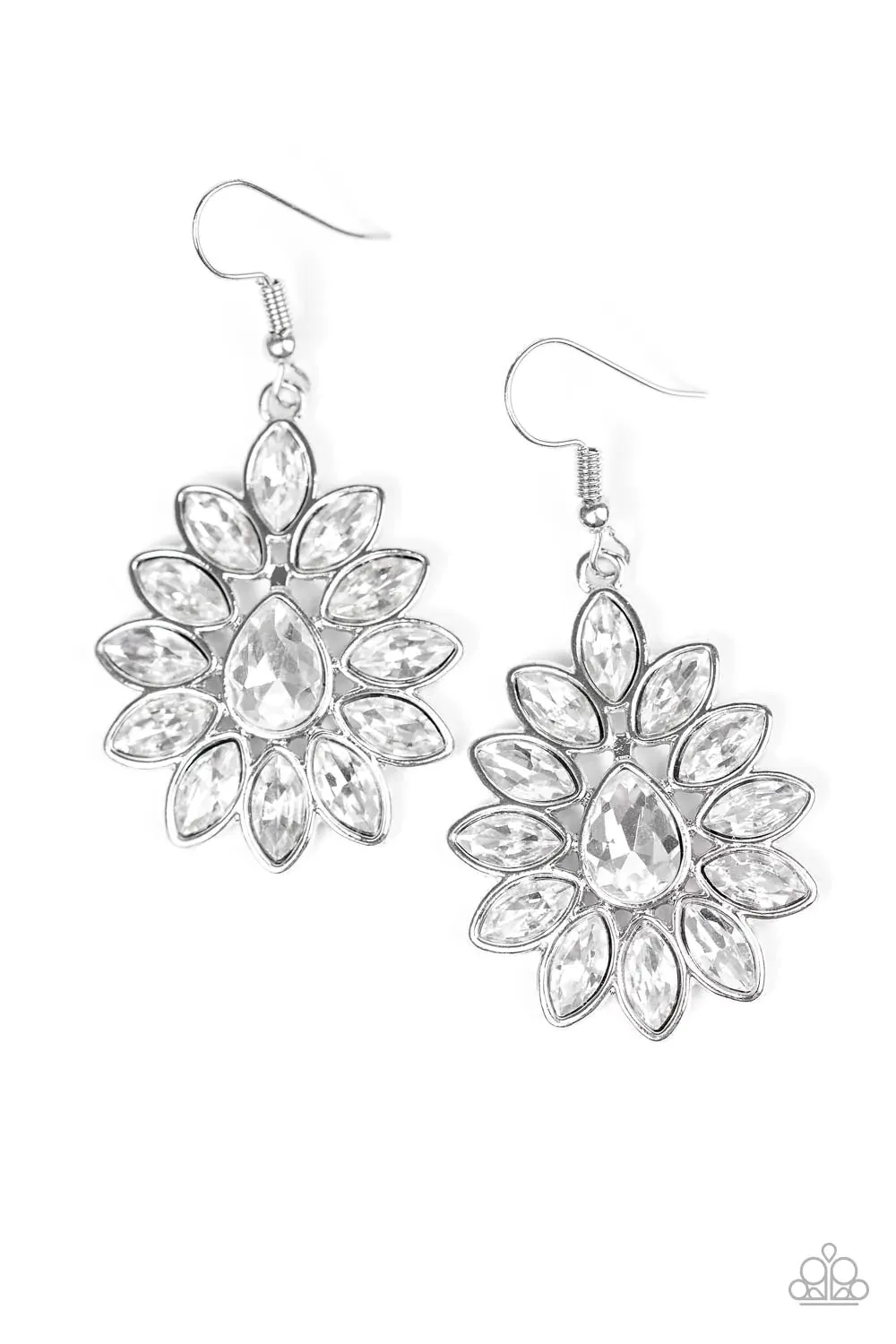Paparazzi Earring ~ Sparkle On Command - White