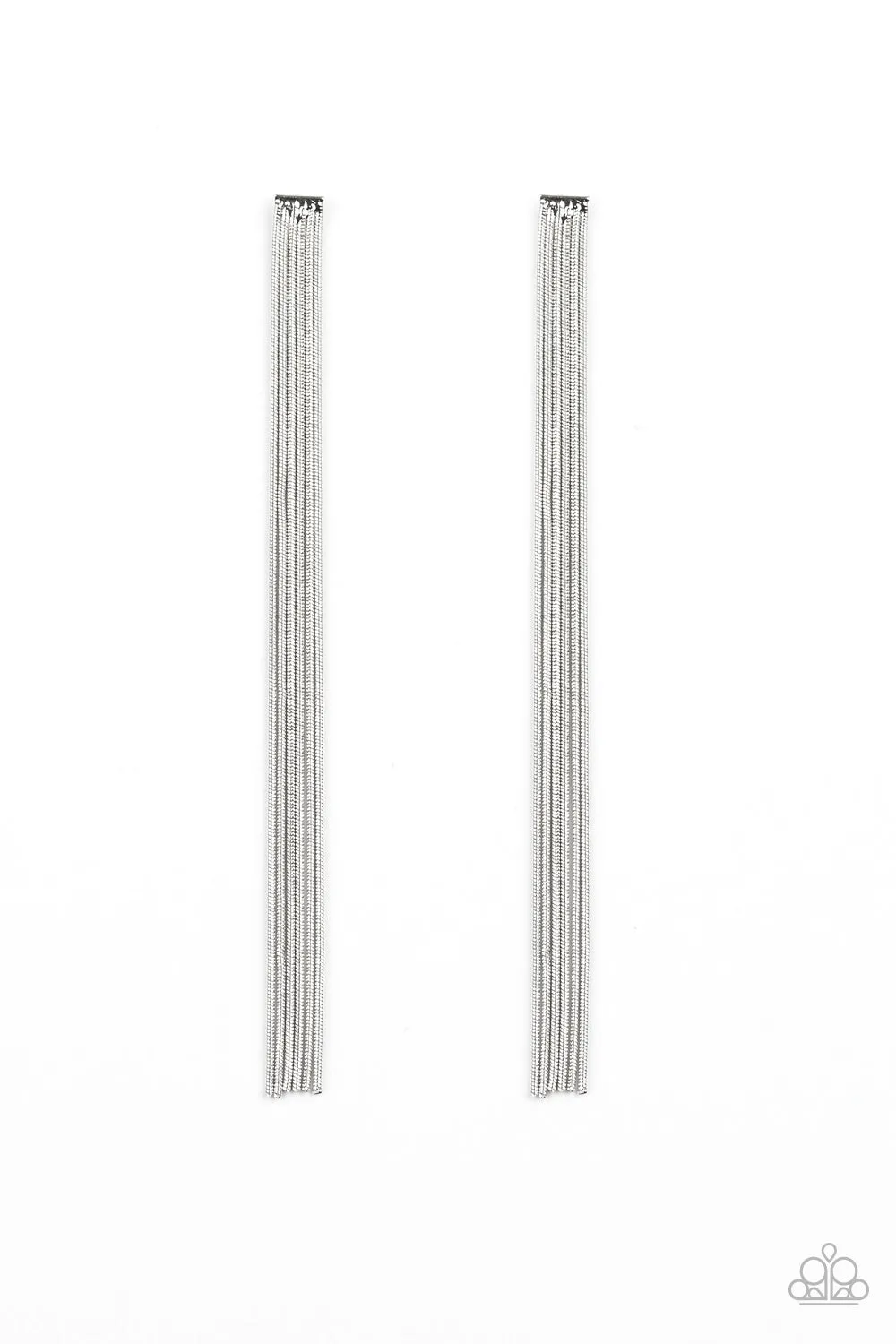 Paparazzi Head To Toe Dazzle - Silver Earrings