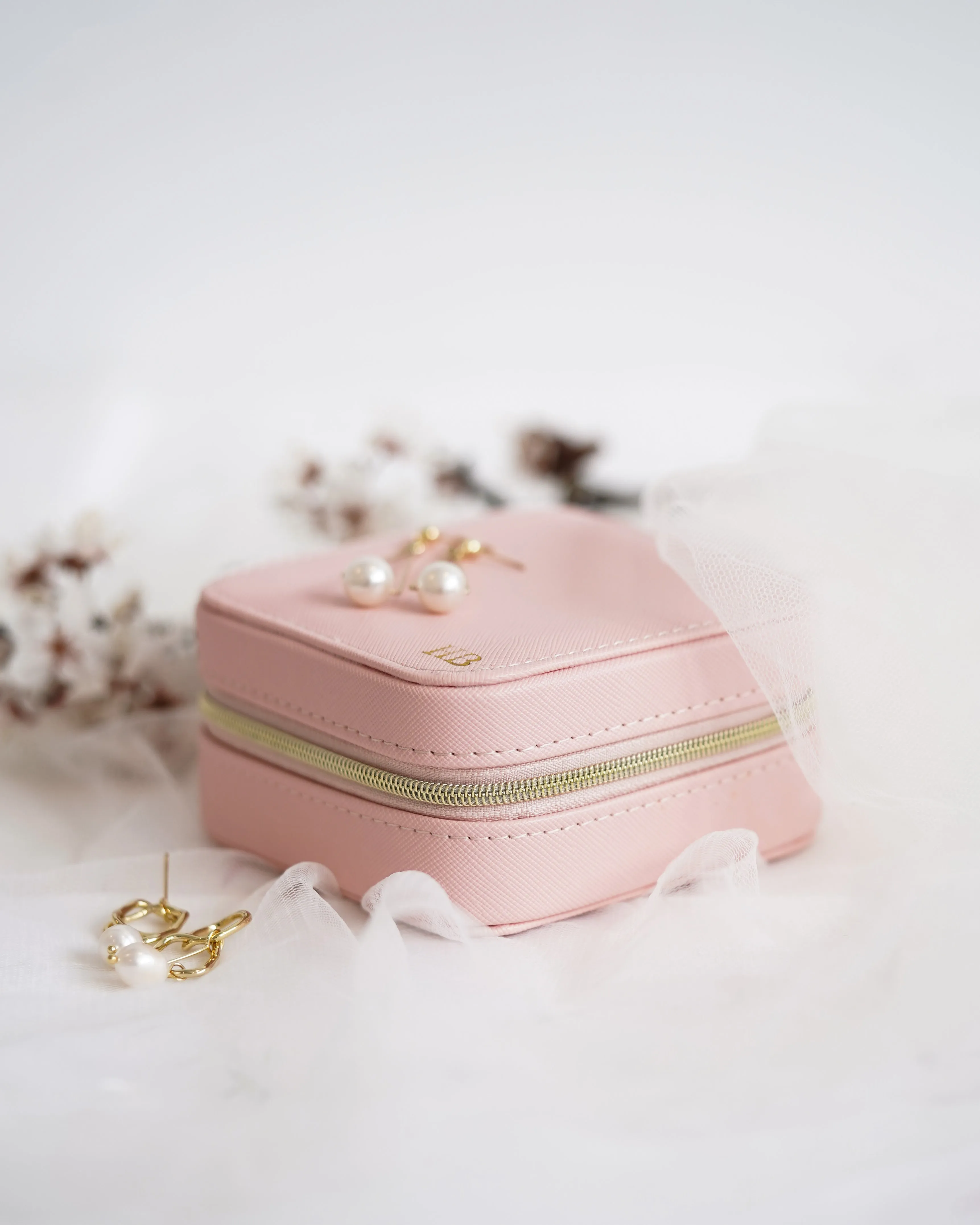 Personalised Jewellery Case - Blush