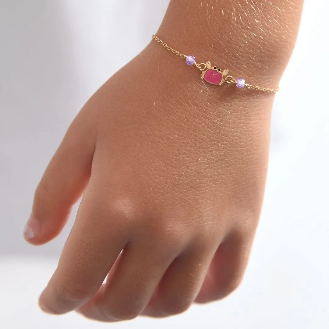 Pink Crab Bracelet