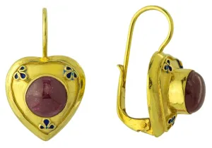 Pompeii Ruby Earrings