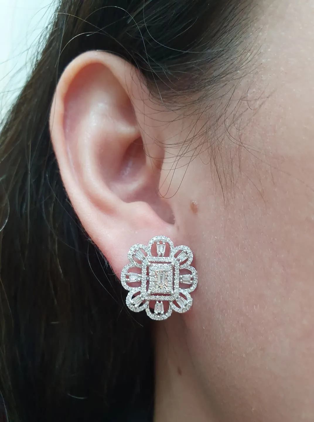PREORDER | Floral Statement Diamond Jewelry Set 14kt
