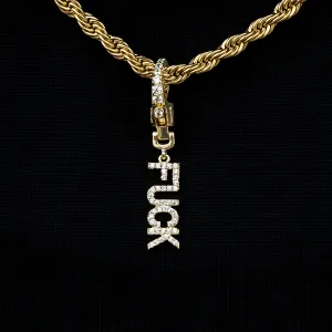 "Fuck" Clip On Pendant in Yellow Gold