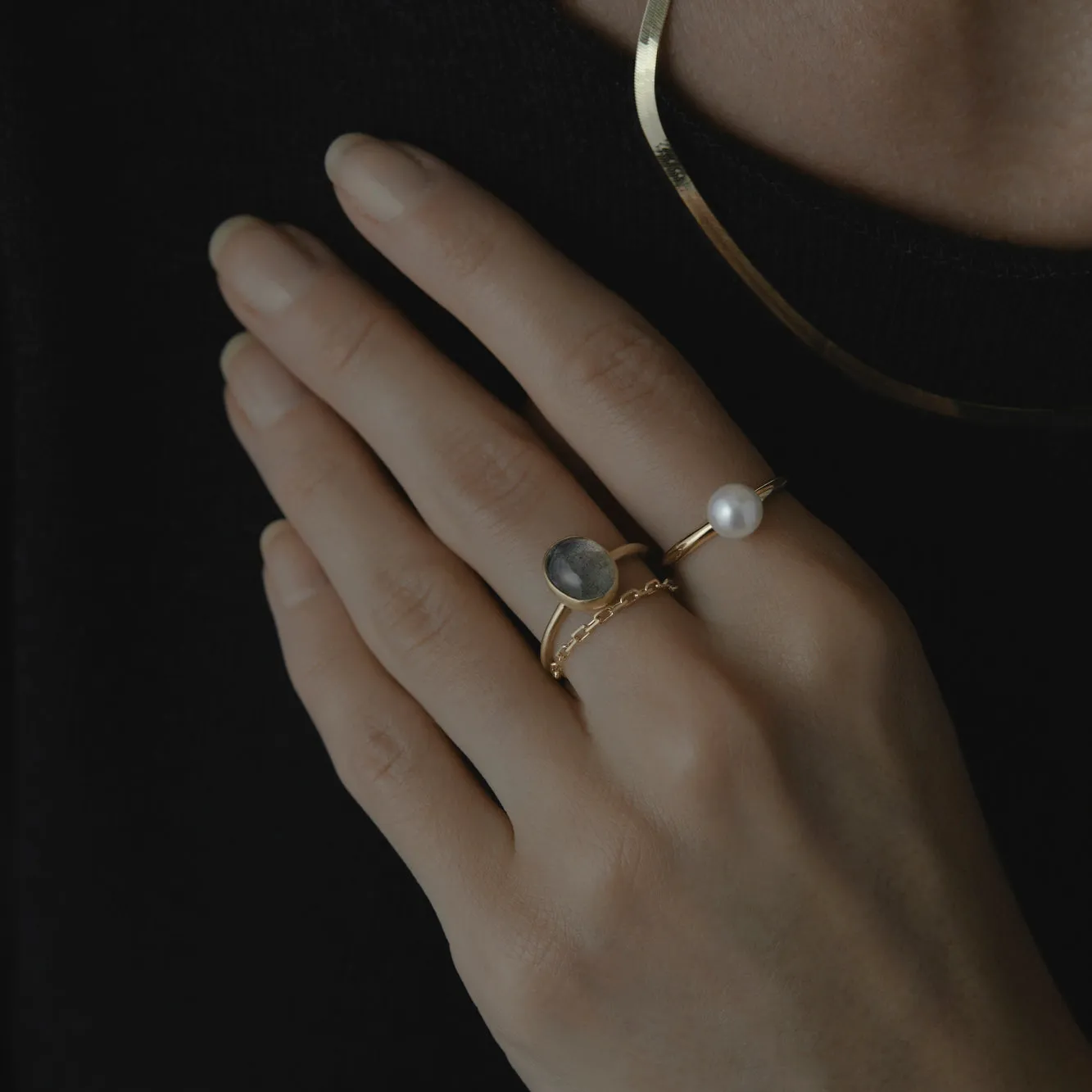 R12001LB | Labradorite Glacé Ring