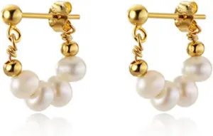 Roe Dolph Pearl Earrings for Women Pearl Drop Earrings Statement Bridal Earring Beach Earring for Women Trendy Stuff Gifts