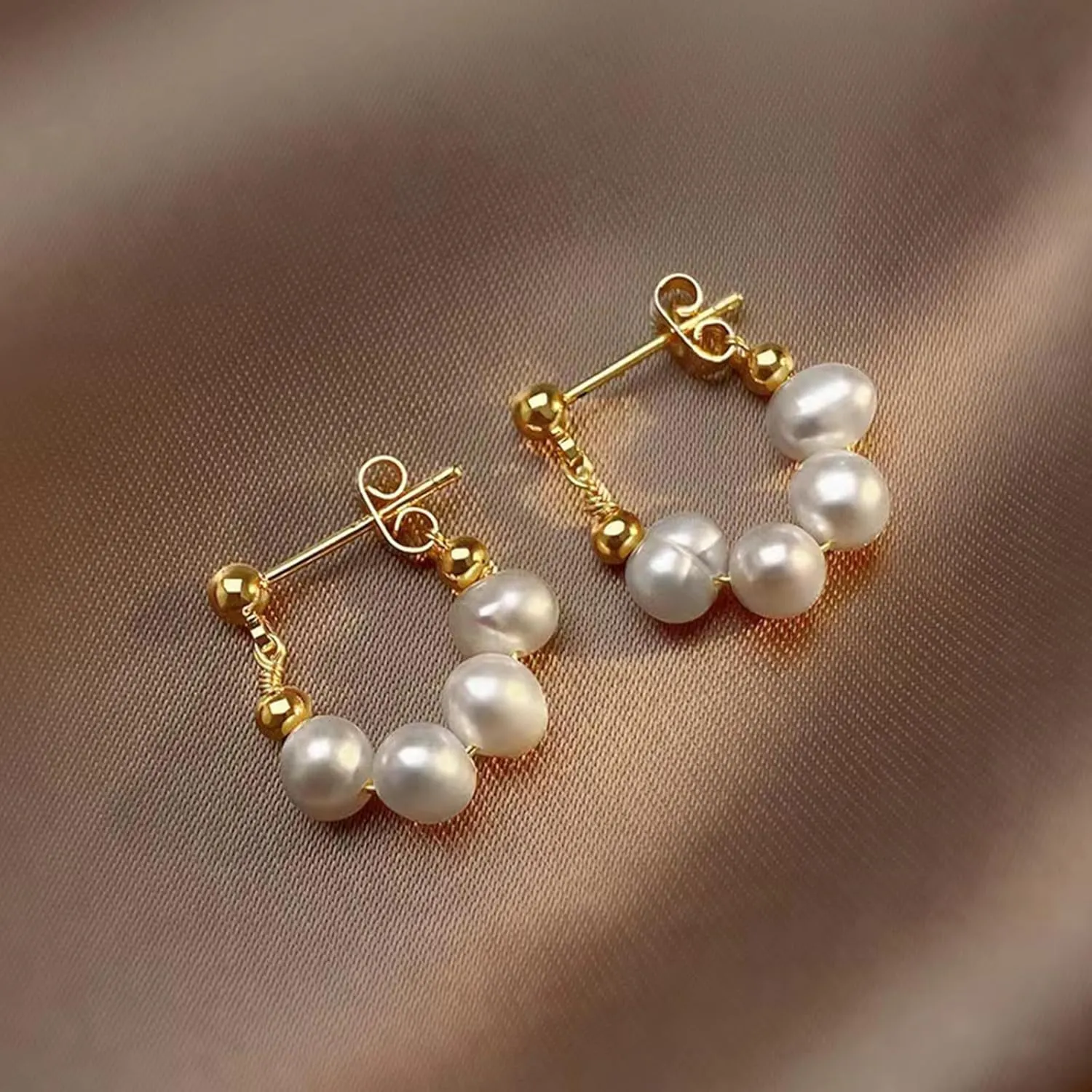Roe Dolph Pearl Earrings for Women Pearl Drop Earrings Statement Bridal Earring Beach Earring for Women Trendy Stuff Gifts