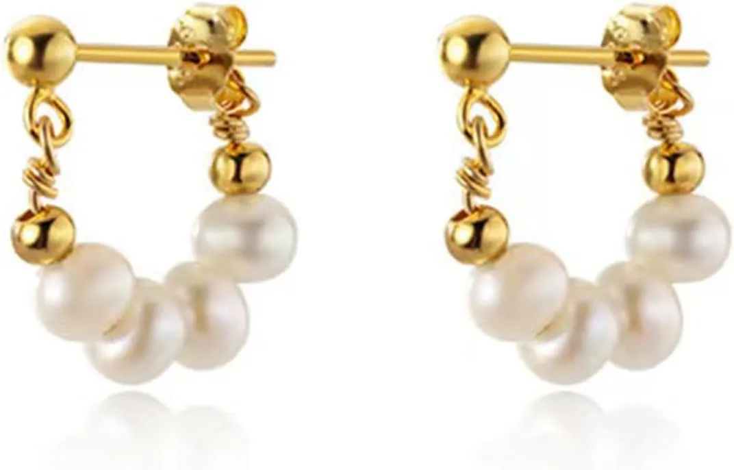 Roe Dolph Pearl Earrings for Women Pearl Drop Earrings Statement Bridal Earring Beach Earring for Women Trendy Stuff Gifts