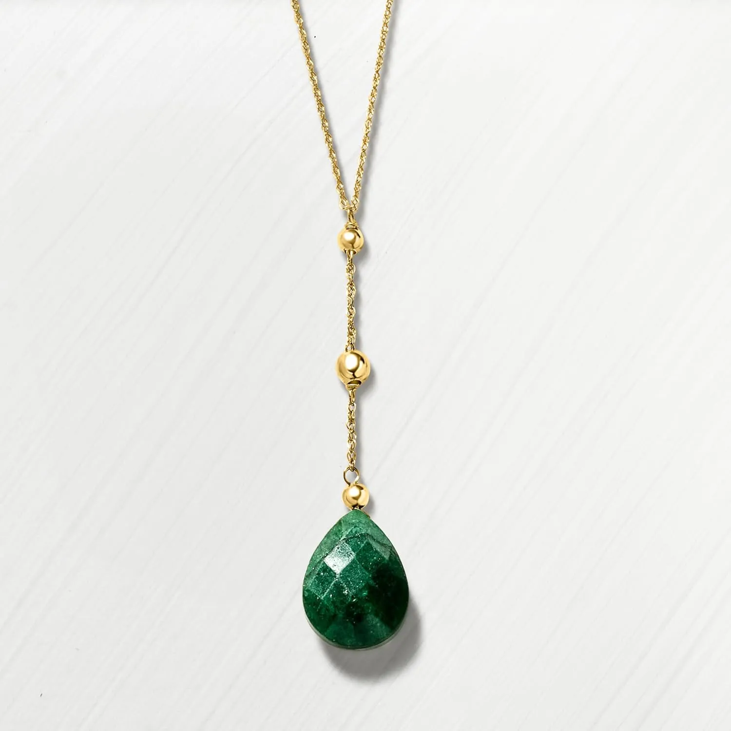 Ross-Simons Precious Gemstone Y-Necklace in 14kt Yellow Gold
