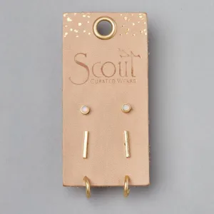 Scarlett Stud Trio - Gold