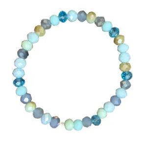 Seaside Mix Faceted Rondelle 6mm Bracelet
