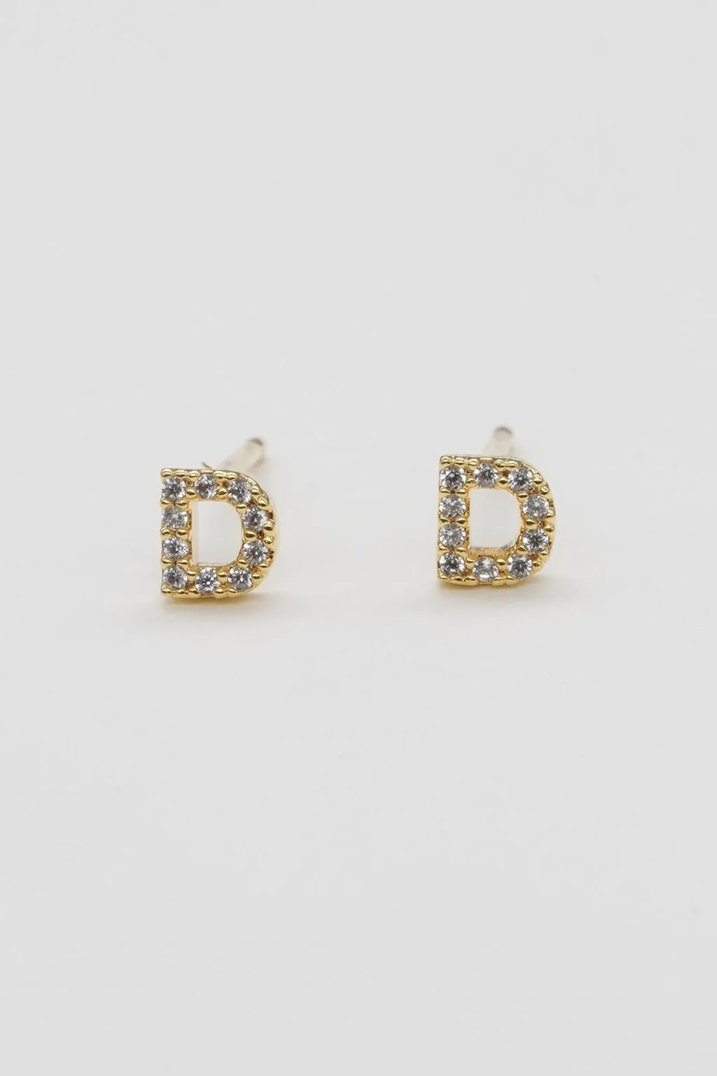 Shiny Initial Studs - Small