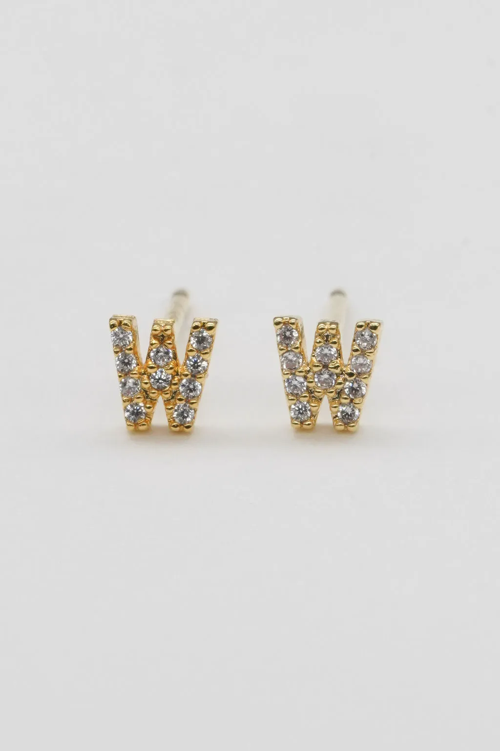Shiny Initial Studs - Small