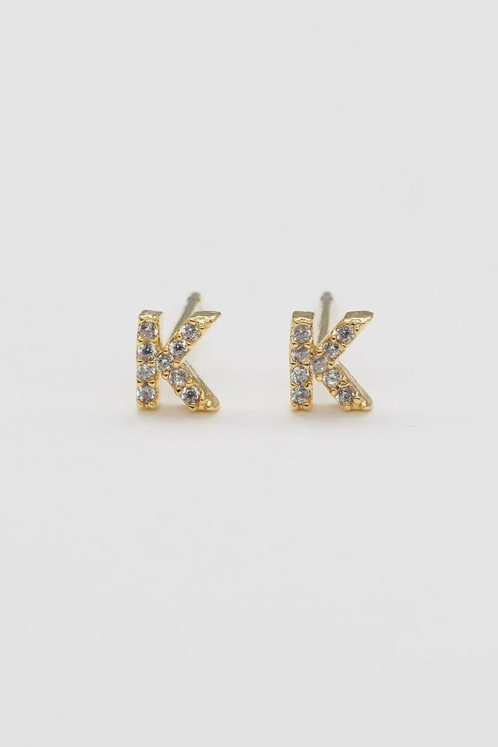 Shiny Initial Studs - Small