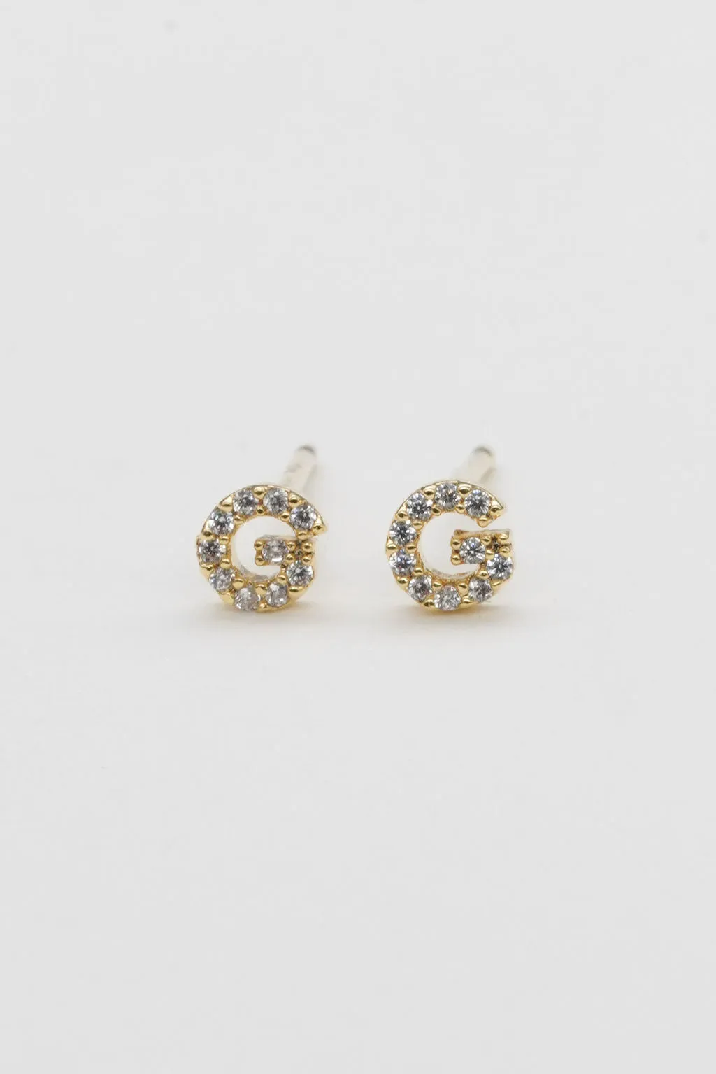 Shiny Initial Studs - Small