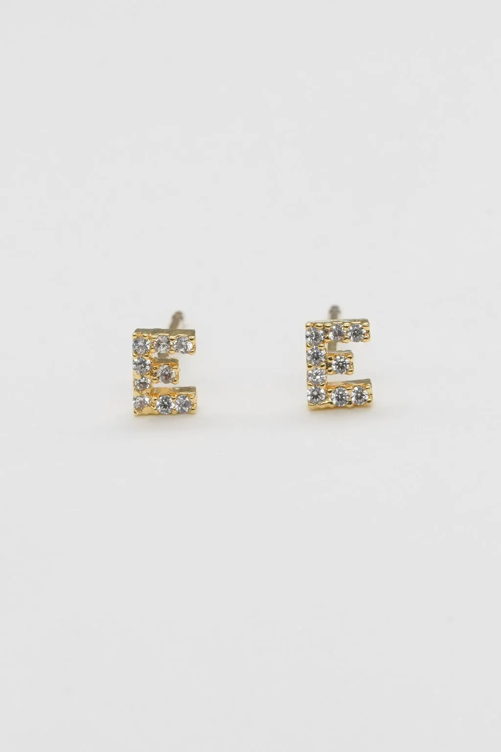 Shiny Initial Studs - Small