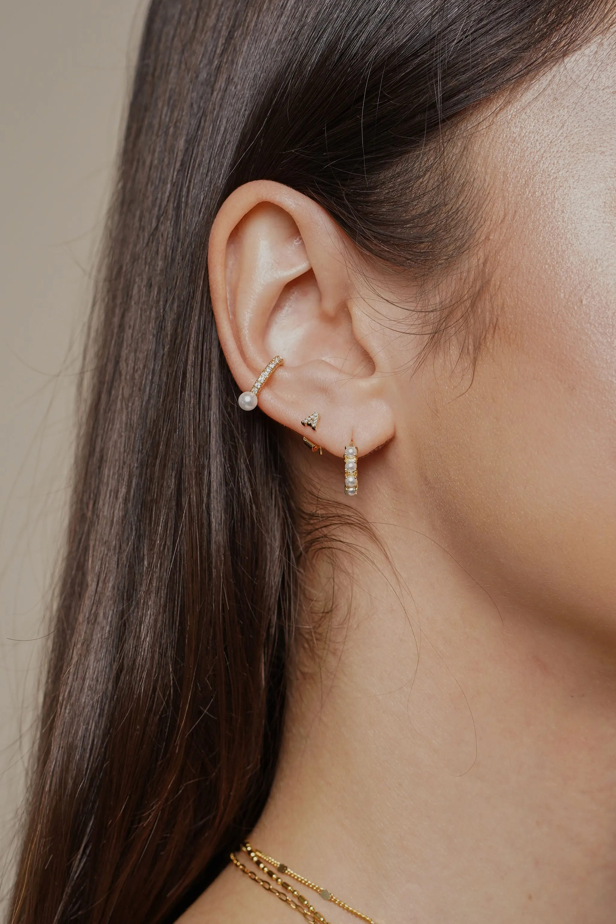 Shiny Initial Studs - Small