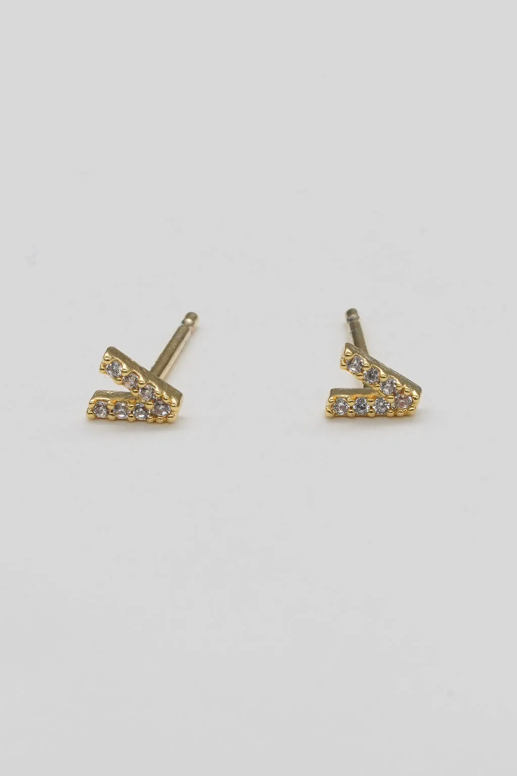 Shiny Initial Studs - Small