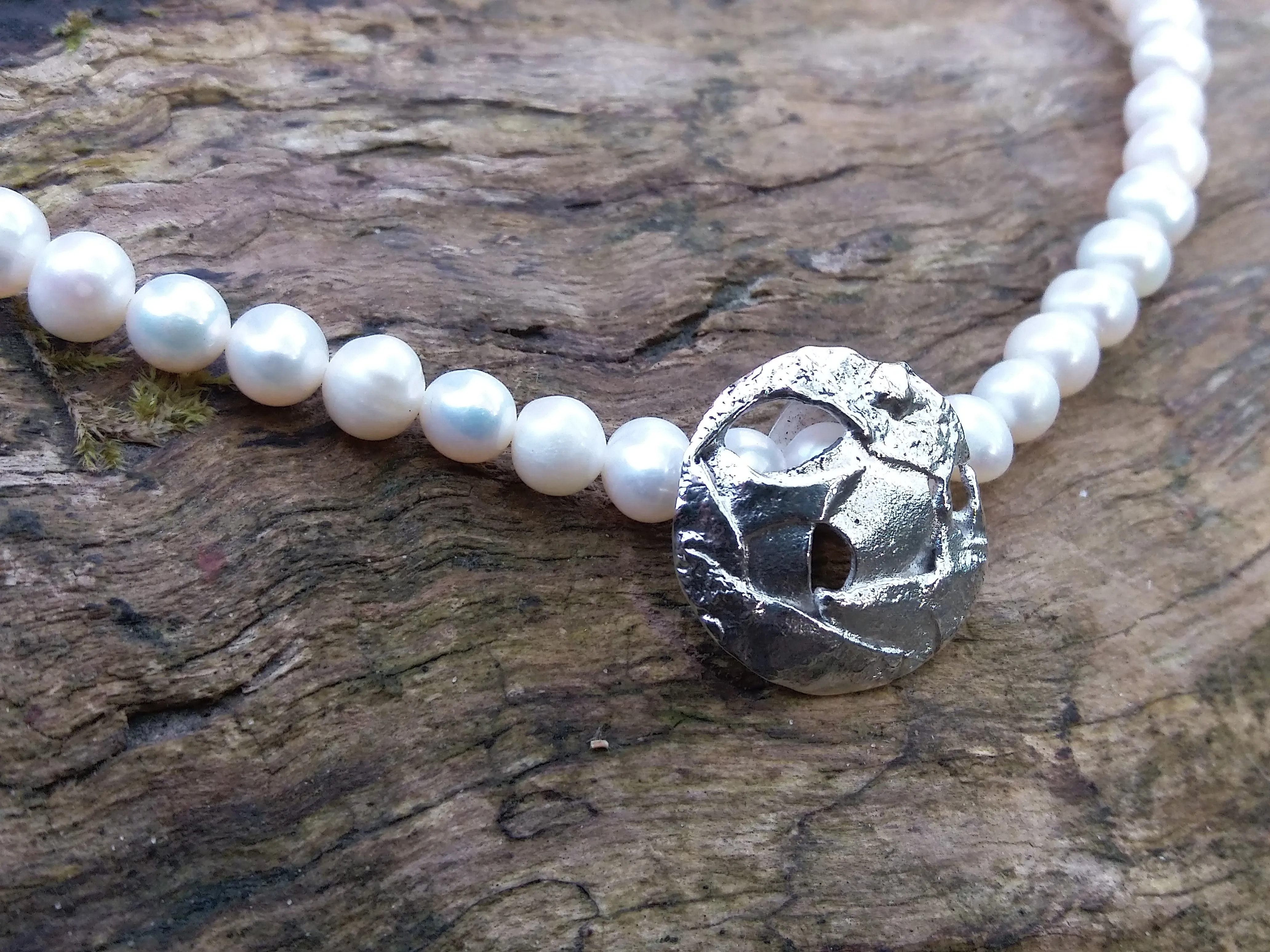 Small Planet Pendant for pearls