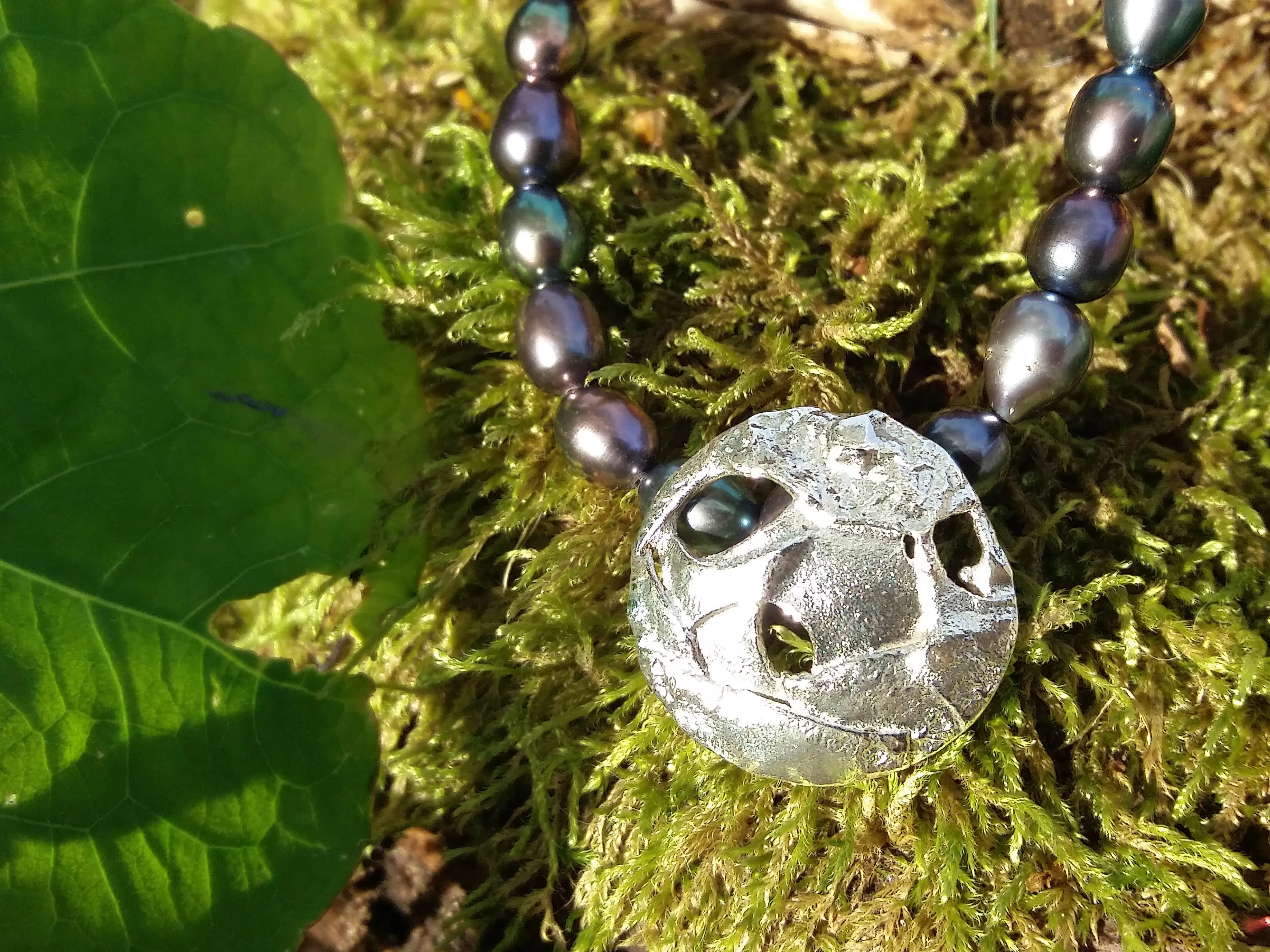 Small Planet Pendant for pearls