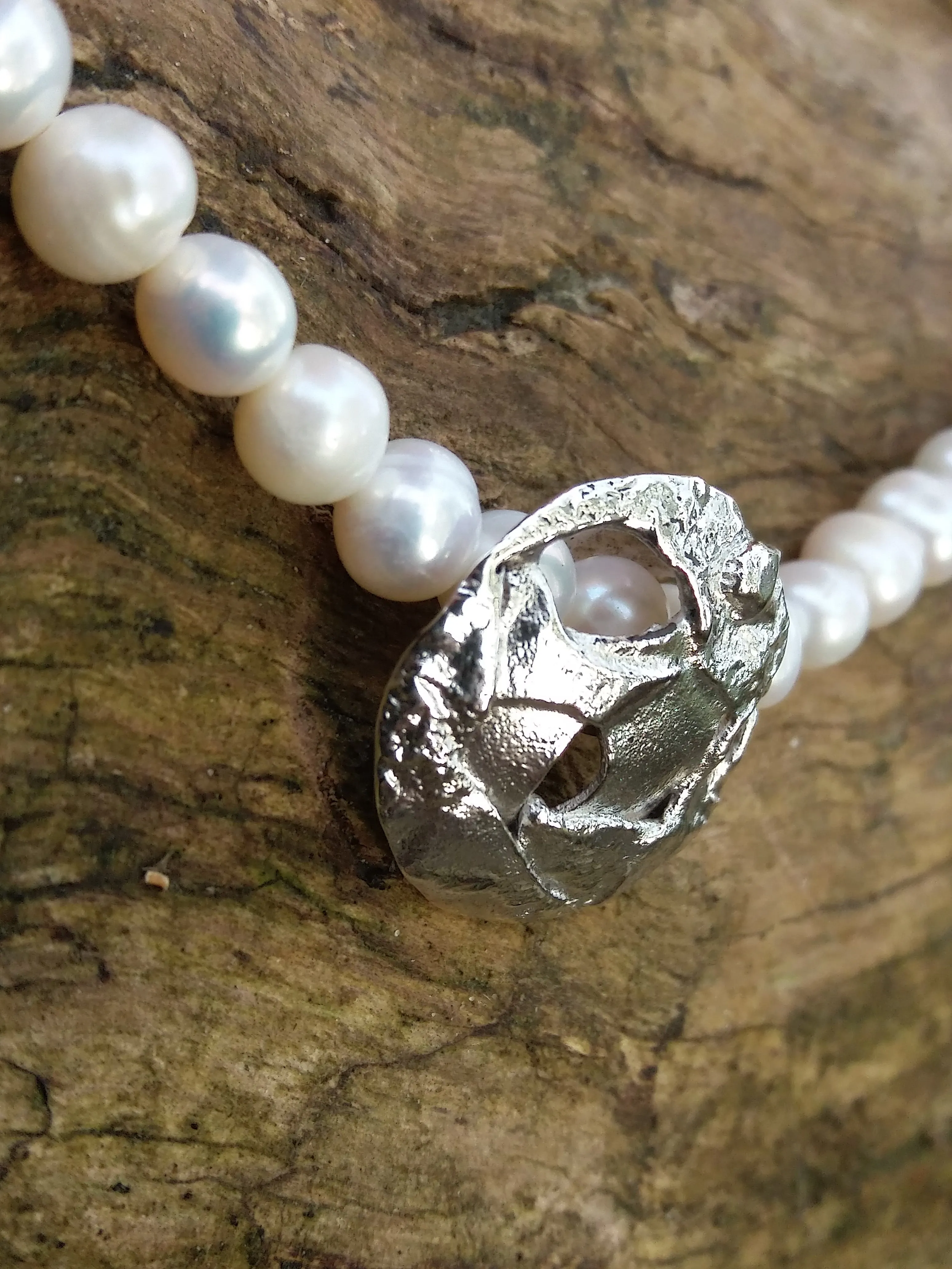 Small Planet Pendant for pearls