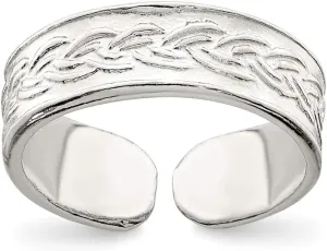 Solid 925 Sterling Silver Toe Ring Adjustable