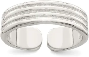 Solid 925 Sterling Silver Toe Ring Adjustable
