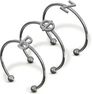 Sorority Shop Zeta Phi Beta Stacking Ring Set - Adjustable Rings, Stainless Steel Design