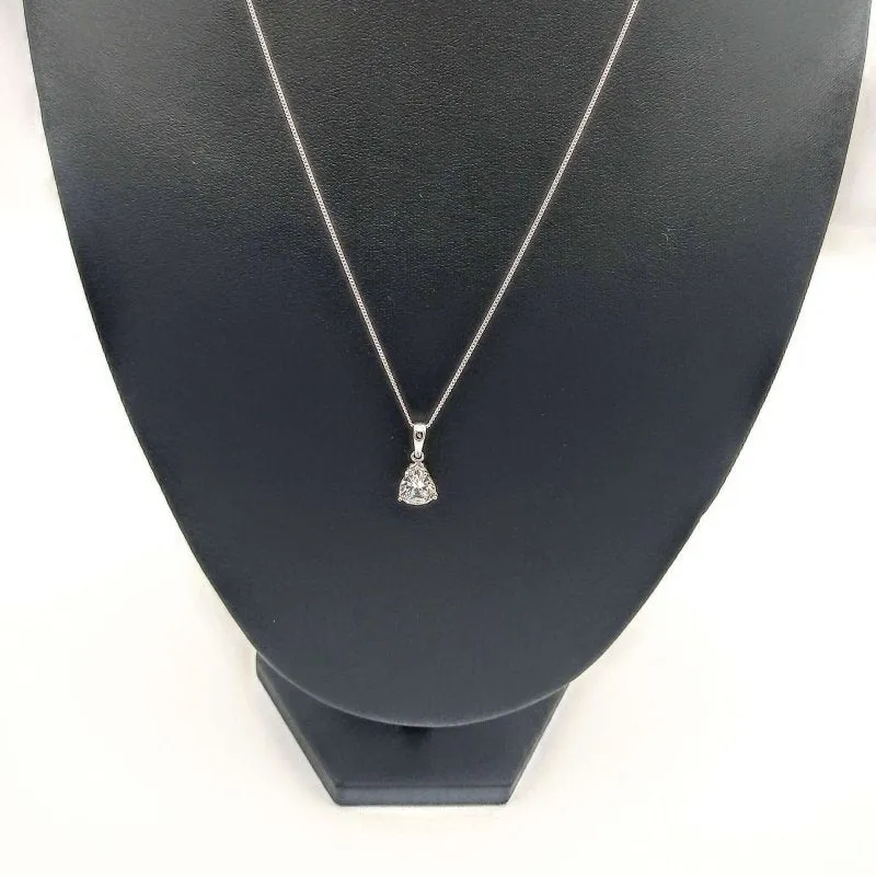 Sterling Silver Pear Cut CZ Pendant