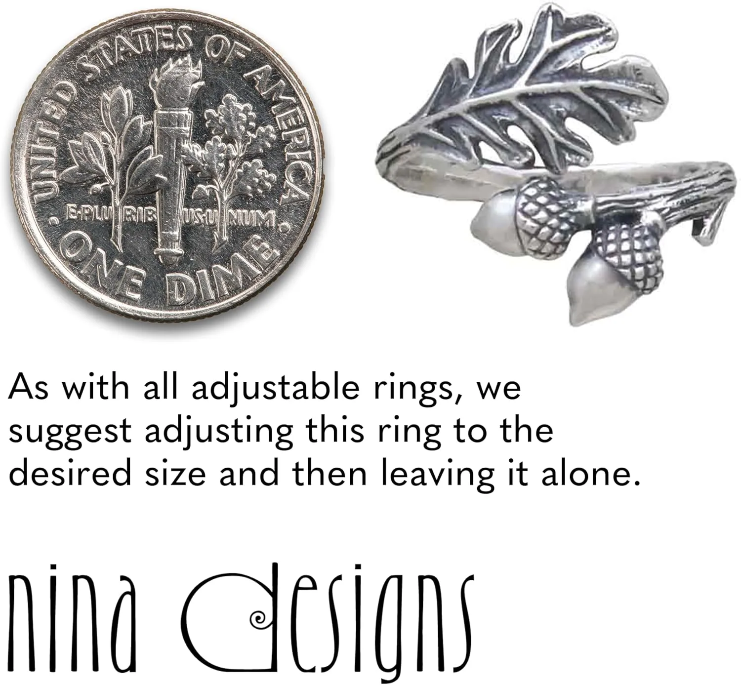 Sterling Silver Rings - Sterling Silver Adjustable Ring, Jewelry for Women, Recycled Silver, Gift for Women Womens Rings