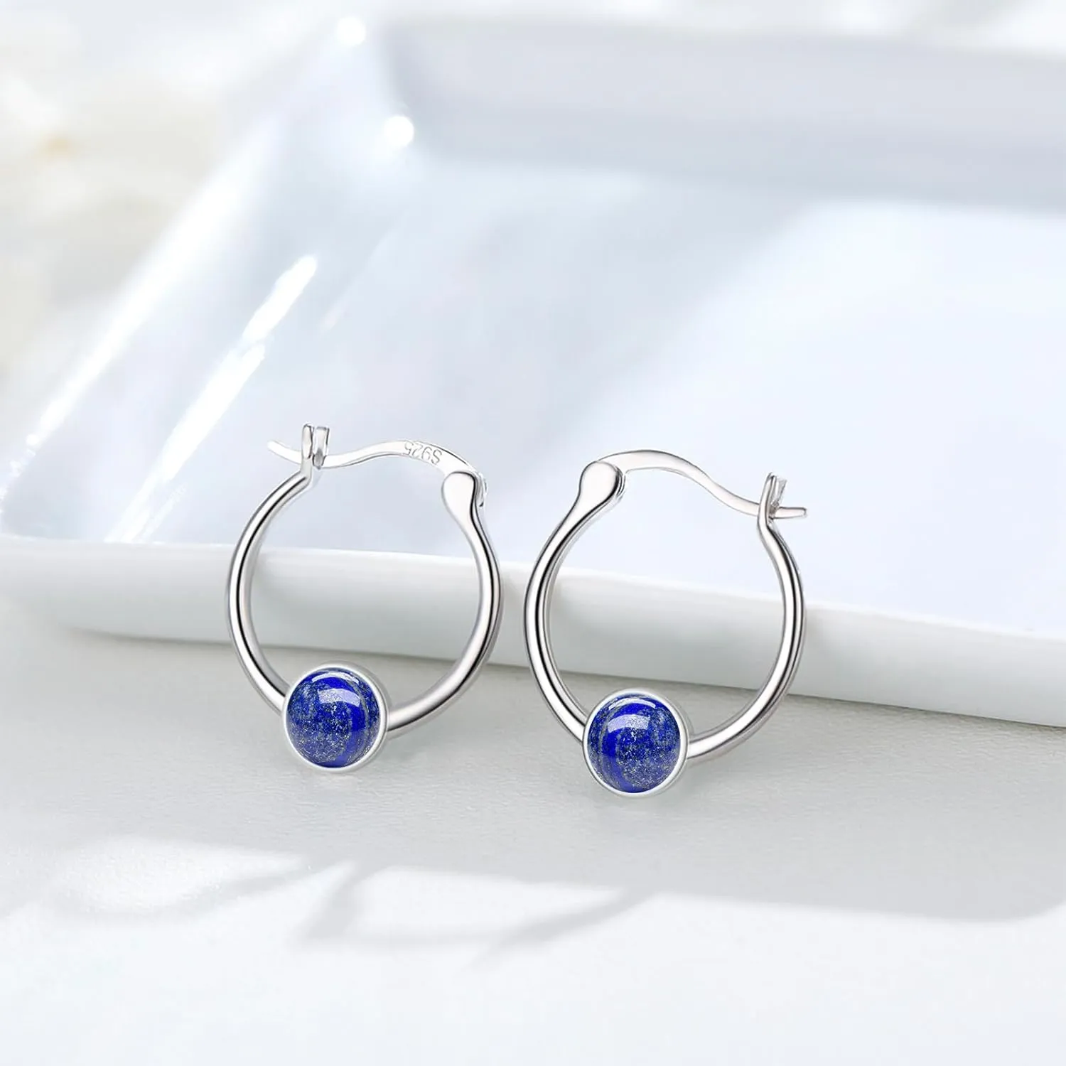 Sterling Silver Small Hoop Earrings Hypoallergenic Lightweight Women's Hoop Earrings Mothers Day Gifts Jewelry for Women