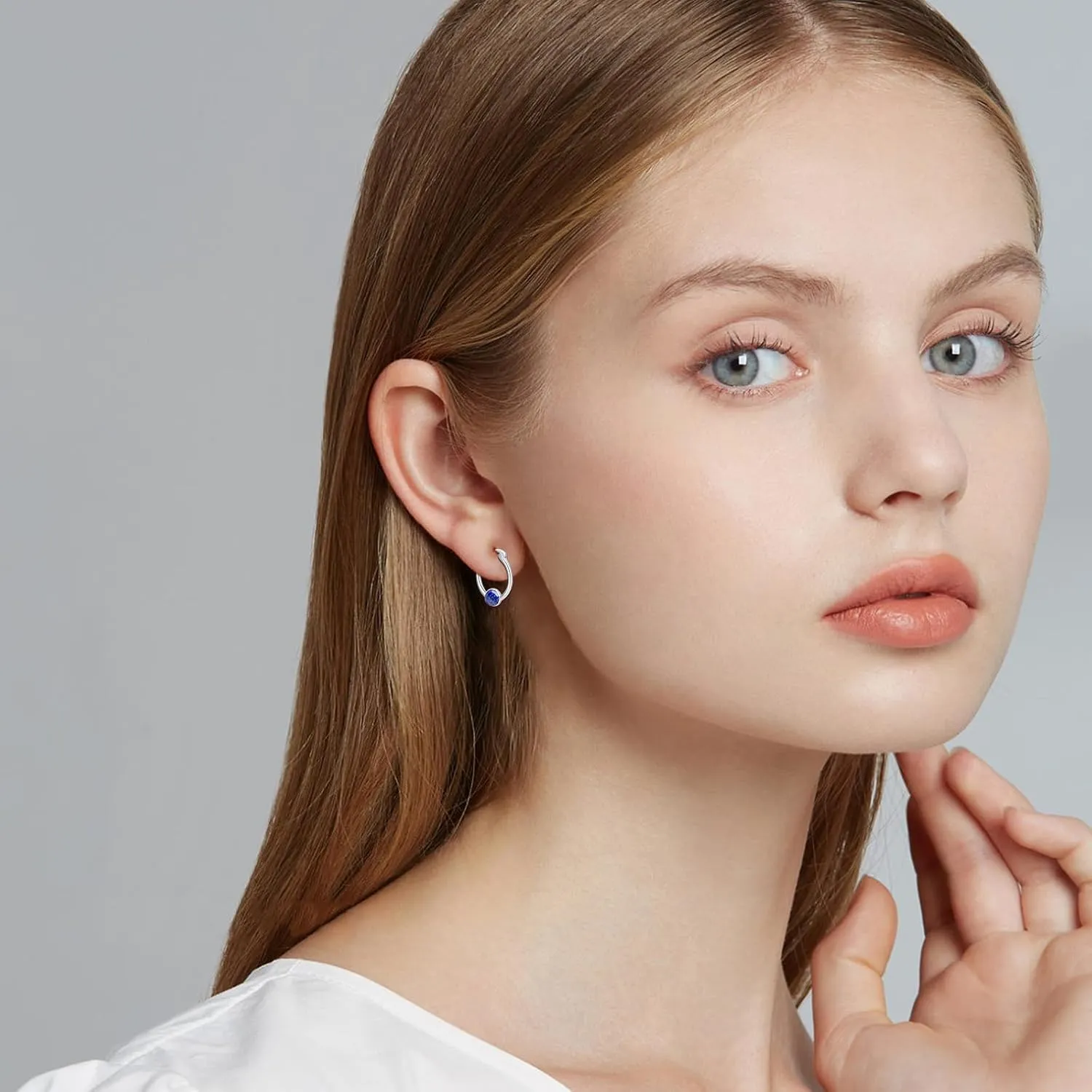 Sterling Silver Small Hoop Earrings Hypoallergenic Lightweight Women's Hoop Earrings Mothers Day Gifts Jewelry for Women