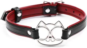 Succuba PU Leather Cat Kitty Choker necklaces Cosplay Choker for Women Men