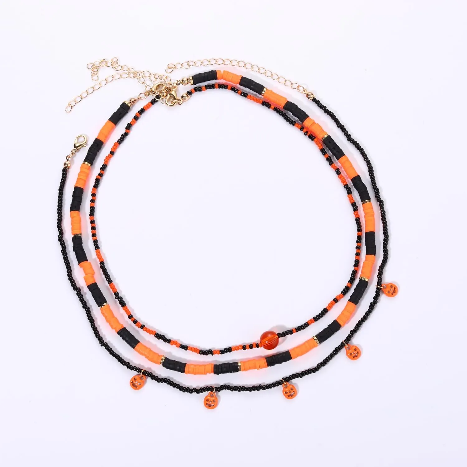 Surfer Heishi Bead Choker Necklace for Woman Star Pearl Polymer Clay Record Disc Beads Layered Necklace Boho Beach Necklace jewelry