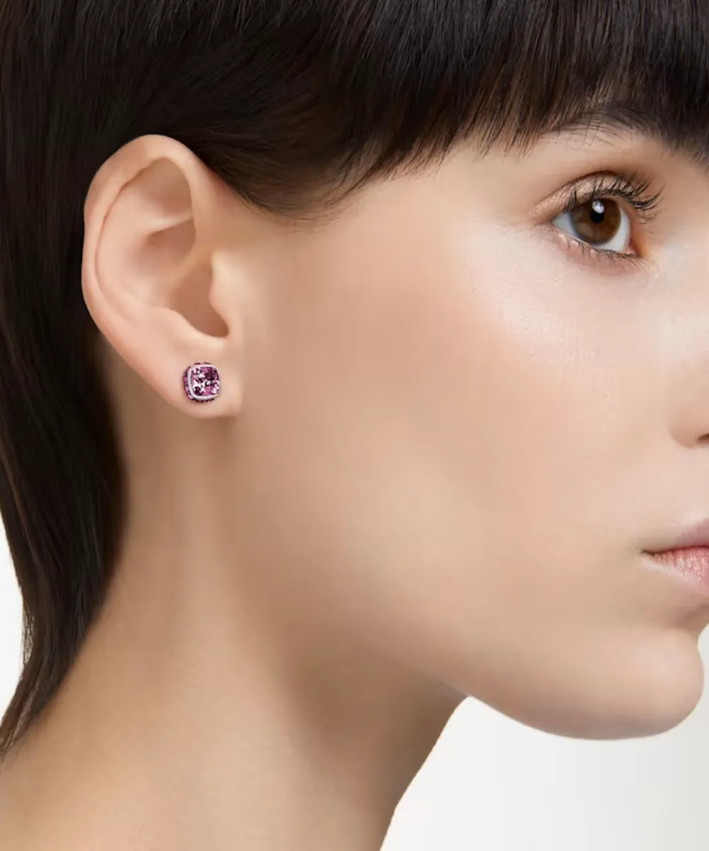 SWAROVSKI BIRTHSTONE STUDS EARRINGS FEBRUARY