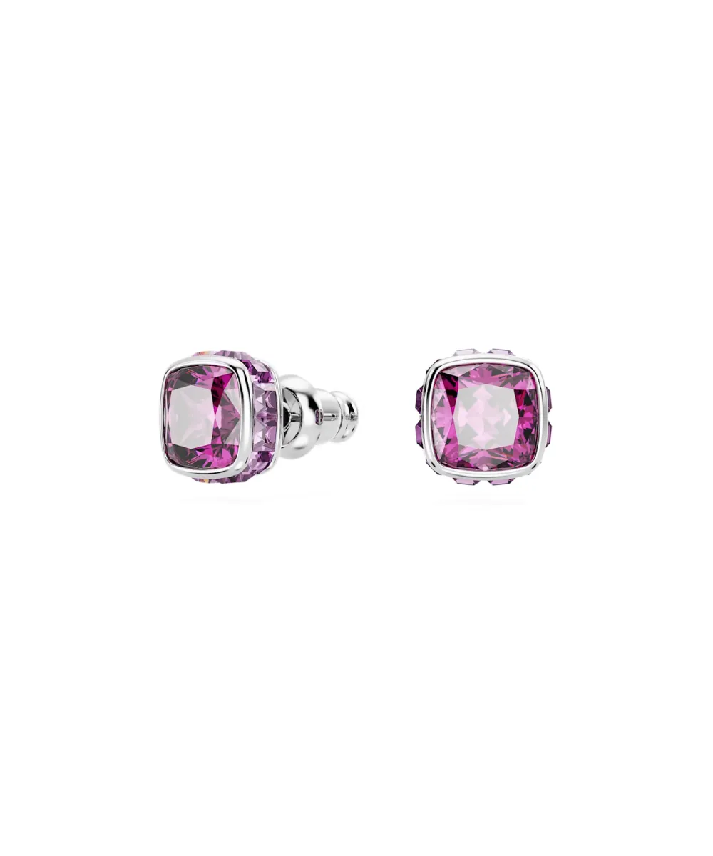 SWAROVSKI BIRTHSTONE STUDS EARRINGS FEBRUARY