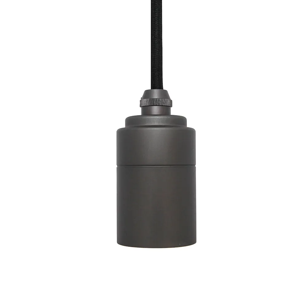 Tala Triple Pendant Graphite with Voronoi II, Black Canopy