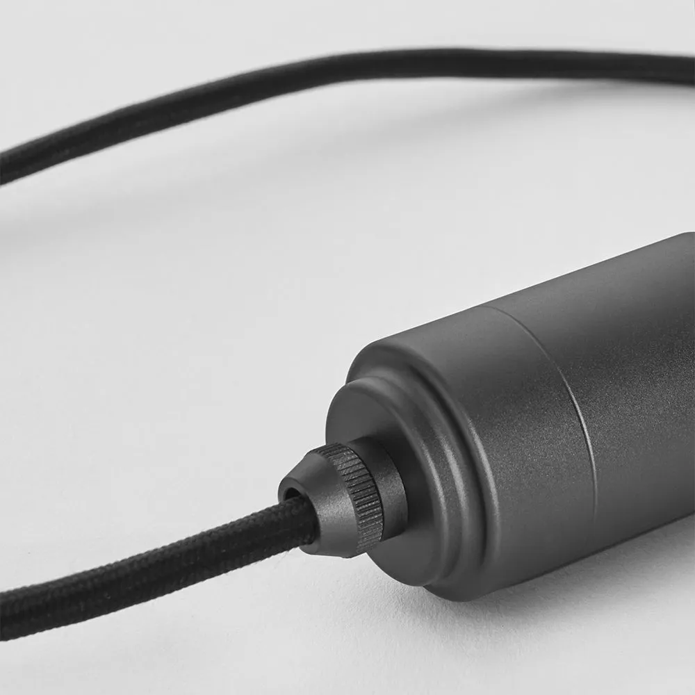Tala Triple Pendant Graphite with Voronoi II, Black Canopy